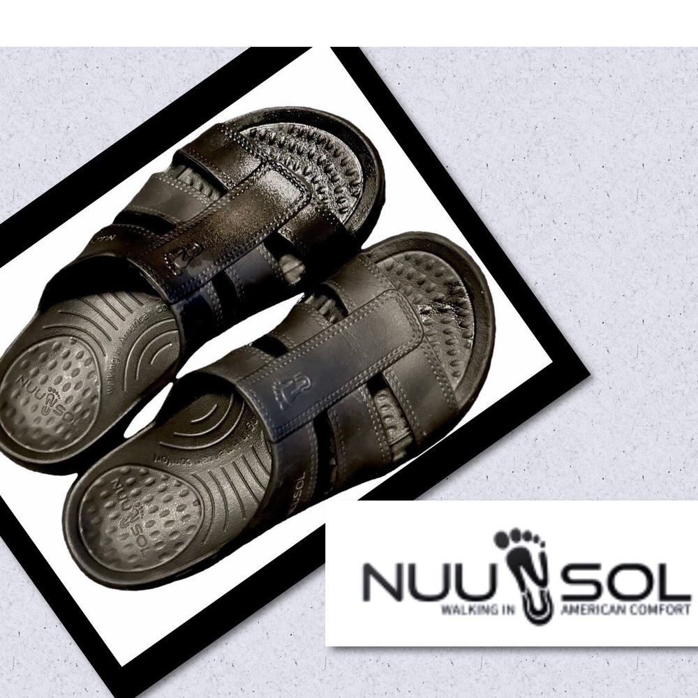 NUUSOL Eclipse Women's Sz 8M "Made in America" Foam Slides Open Toe Waterproof